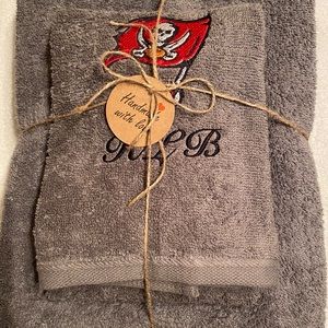 CUSTOM MADE TOWELS - HOMEMADE - EMBROIDERED- NFL